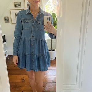 Free People Denim Mini Dress